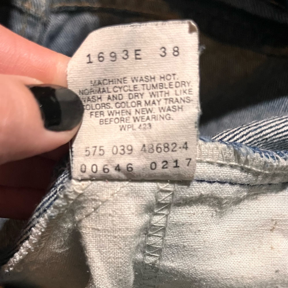 Levis Orange Tab 575 Flare Bell Bottom Jeans 38 (35)X 32 Vintage Great Condition - Picture 6 of 14